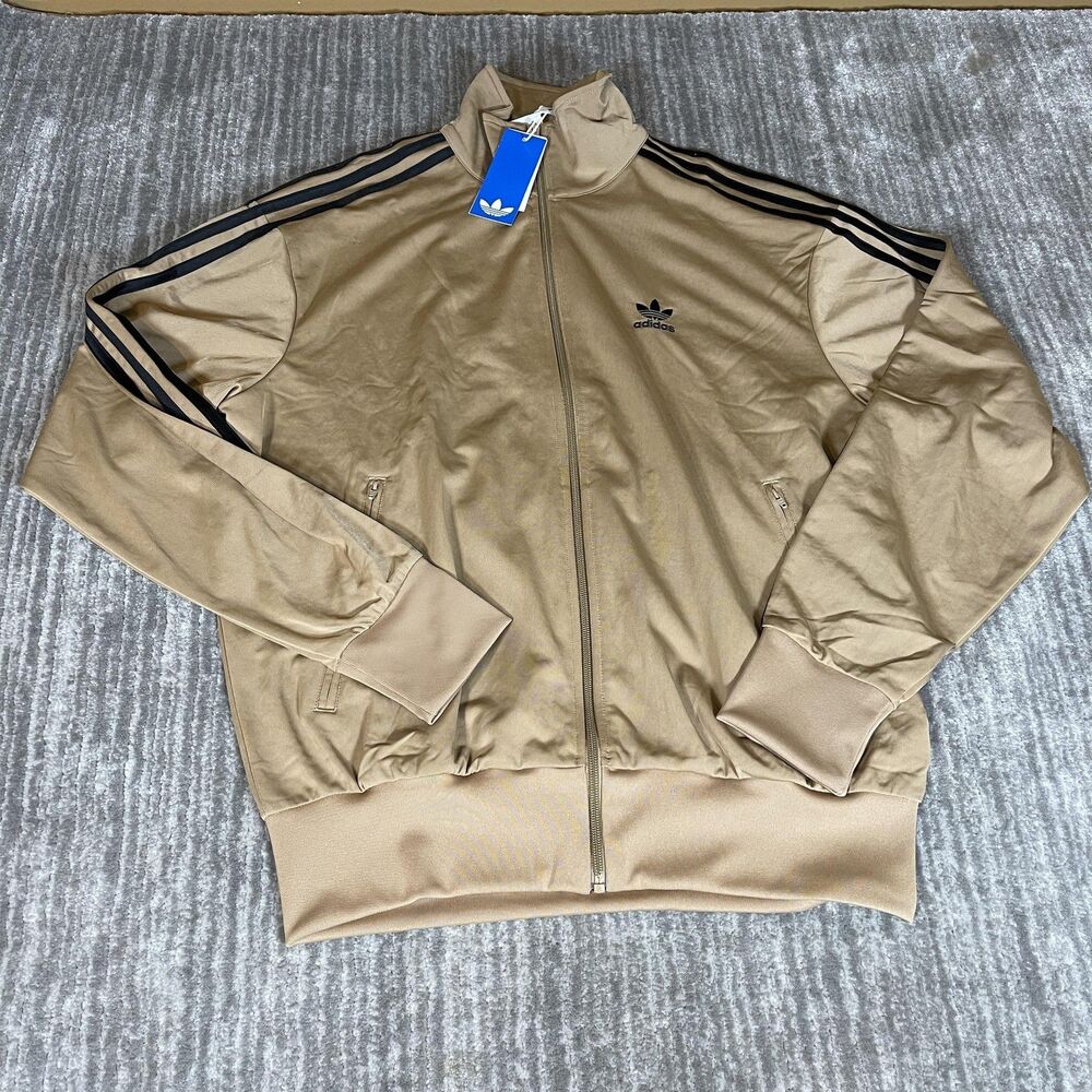 Adidas Originals Firebird Track Suit Mens Medium Beige 3-Stripes JY6366 JY6369 - Picture 2 of 16